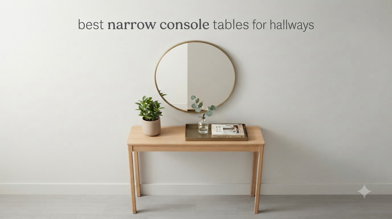 best narrow console tables for hallways