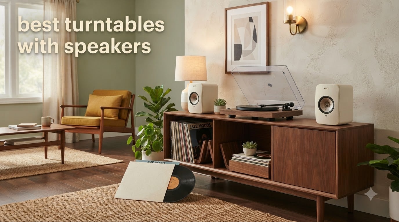 best turntables with speakers