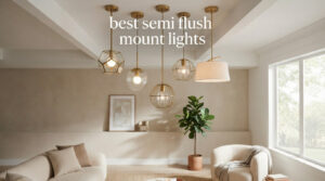 best semi flush mount lights