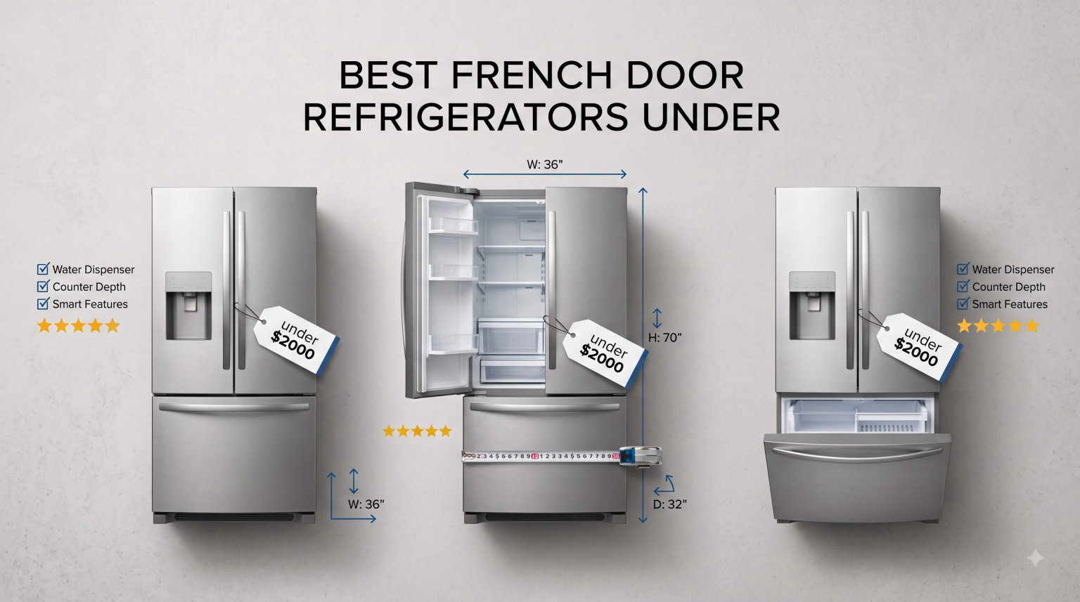 best french door refrigerators under 2000