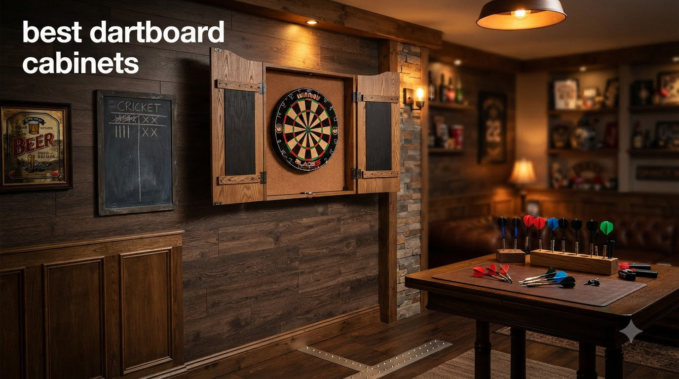 best dartboard cabinets