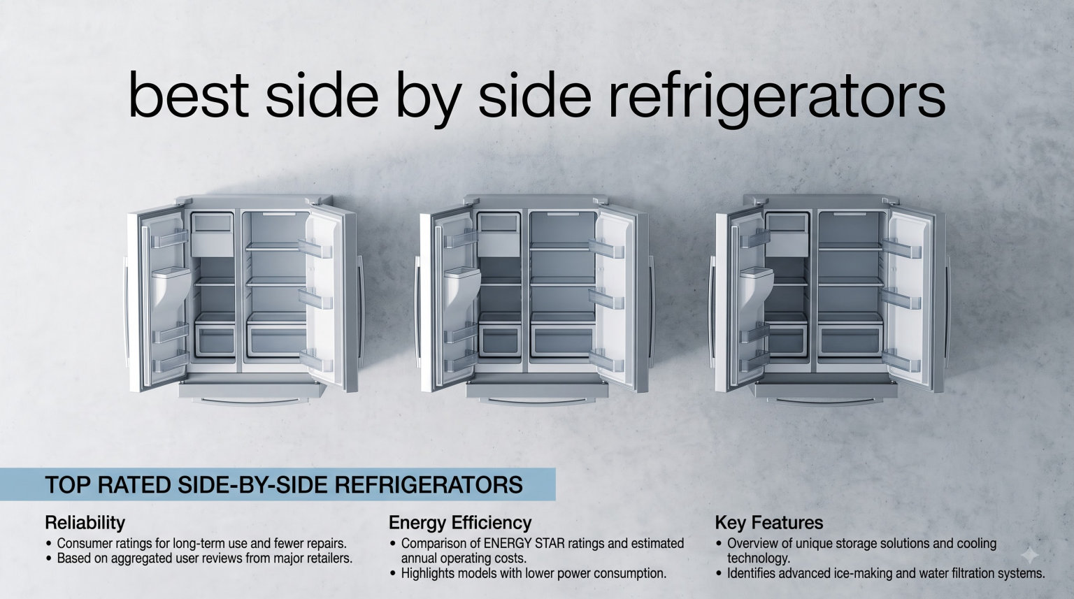 best side by side refrigerators