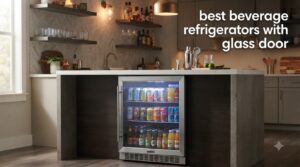 best beverage refrigerators with glass door