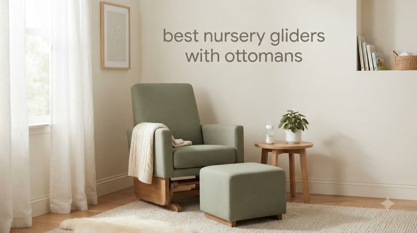 best nursery gliders with ottomans