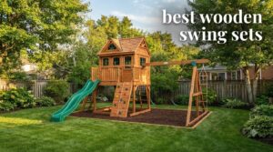 best wooden swing sets