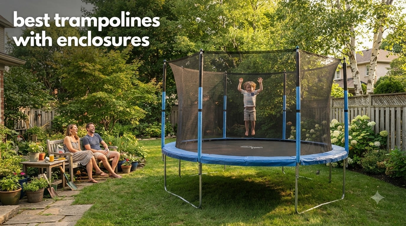 best trampolines with enclosures