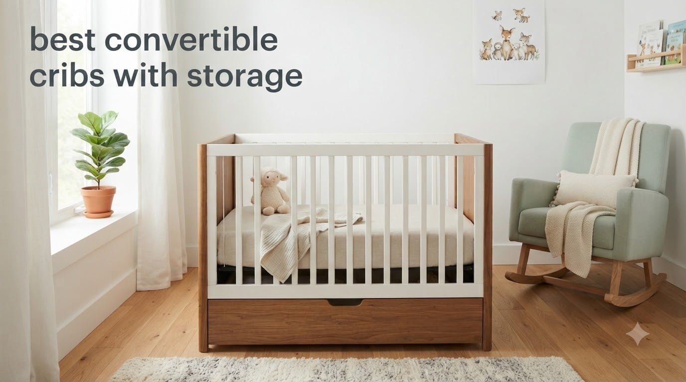 best convertible cribs with storage