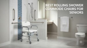 best rolling shower commode chairs for seniors