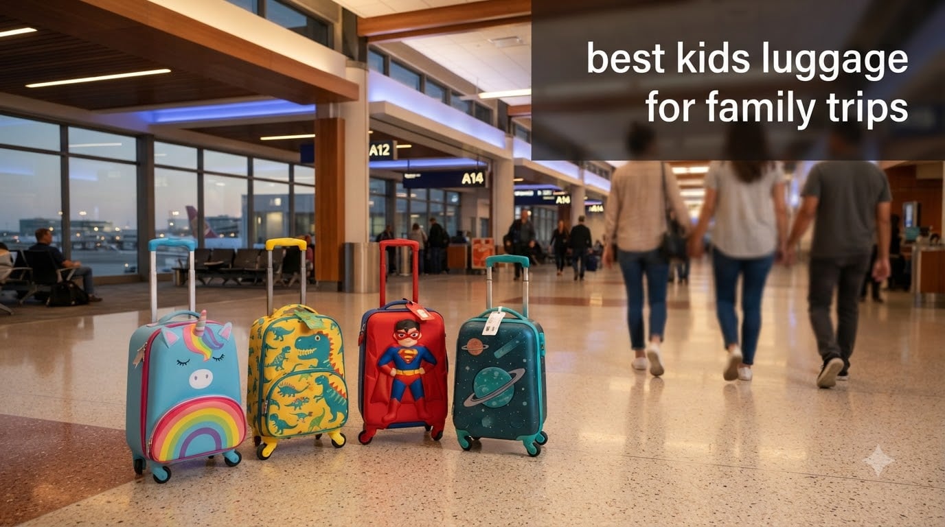 best kids luggage for family trips