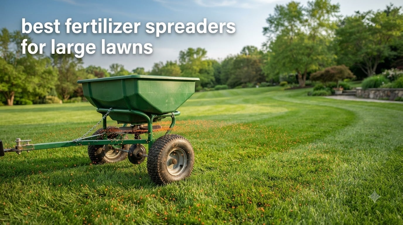 best fertilizer spreaders for large lawns