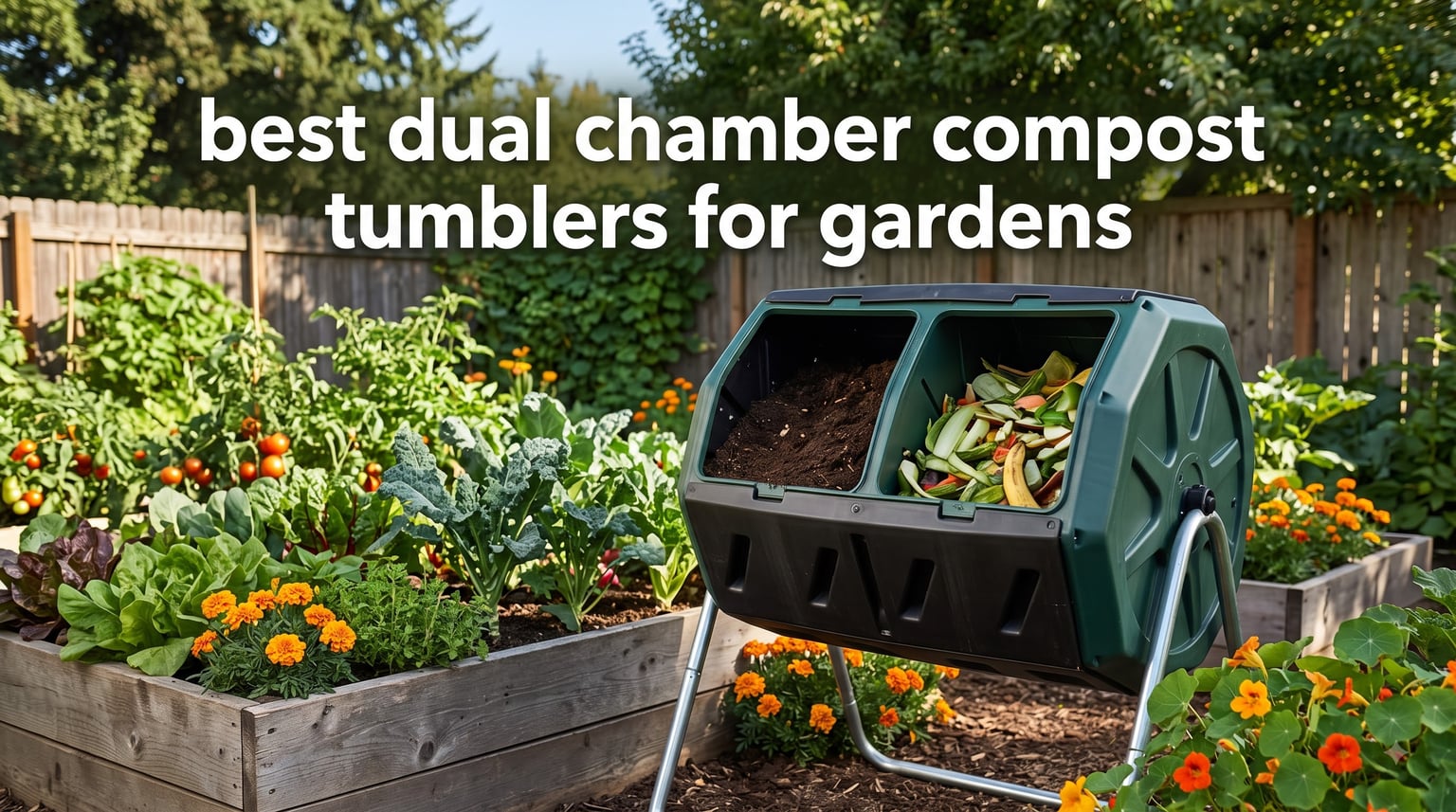 best dual chamber compost tumblers for gardens