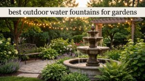 best outdoor water fountains for gardens