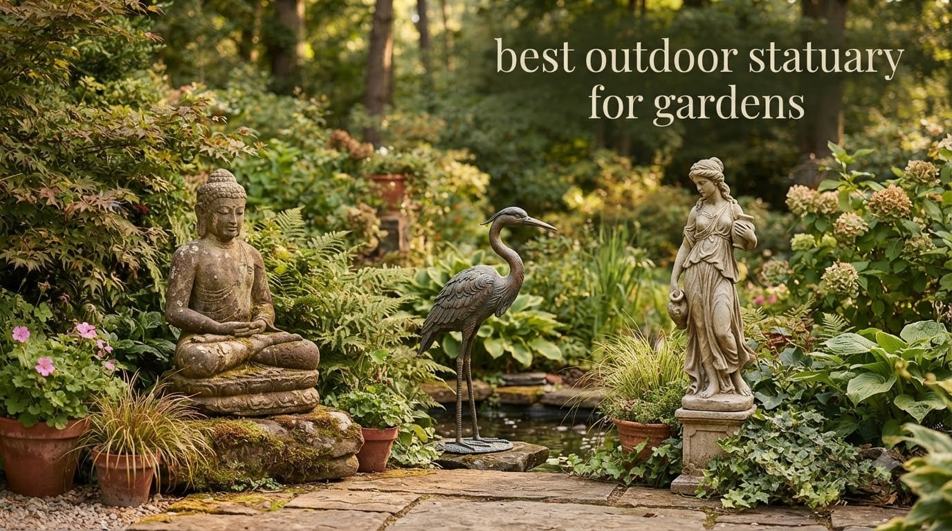 best outdoor statuary for gardens