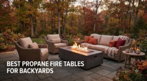 best propane fire tables for backyards