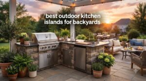 best outdoor kitchen islands for backyards