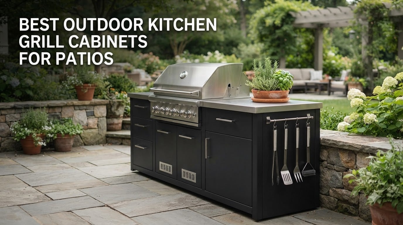 best outdoor kitchen grill cabinets for patios