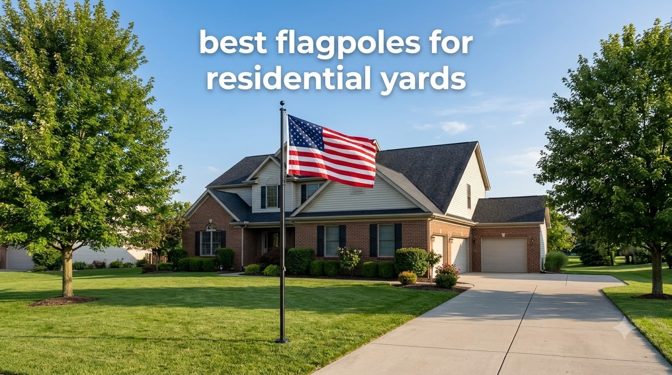 best flagpoles for residential yards