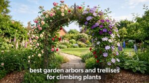 best garden arbors and trellises for climbing plants