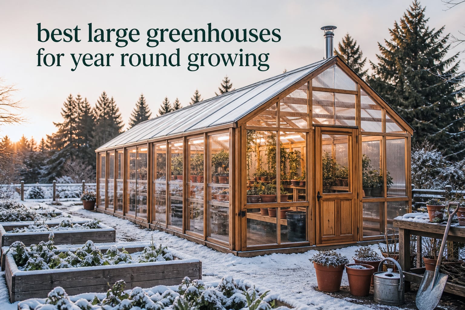 best large greenhouses for year round growing