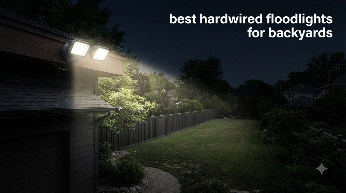 best hardwired floodlights for backyards