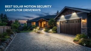 best solar motion security lights for driveways