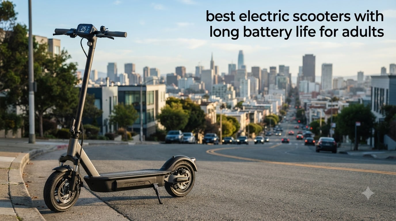 best electric scooters with long battery life for adults