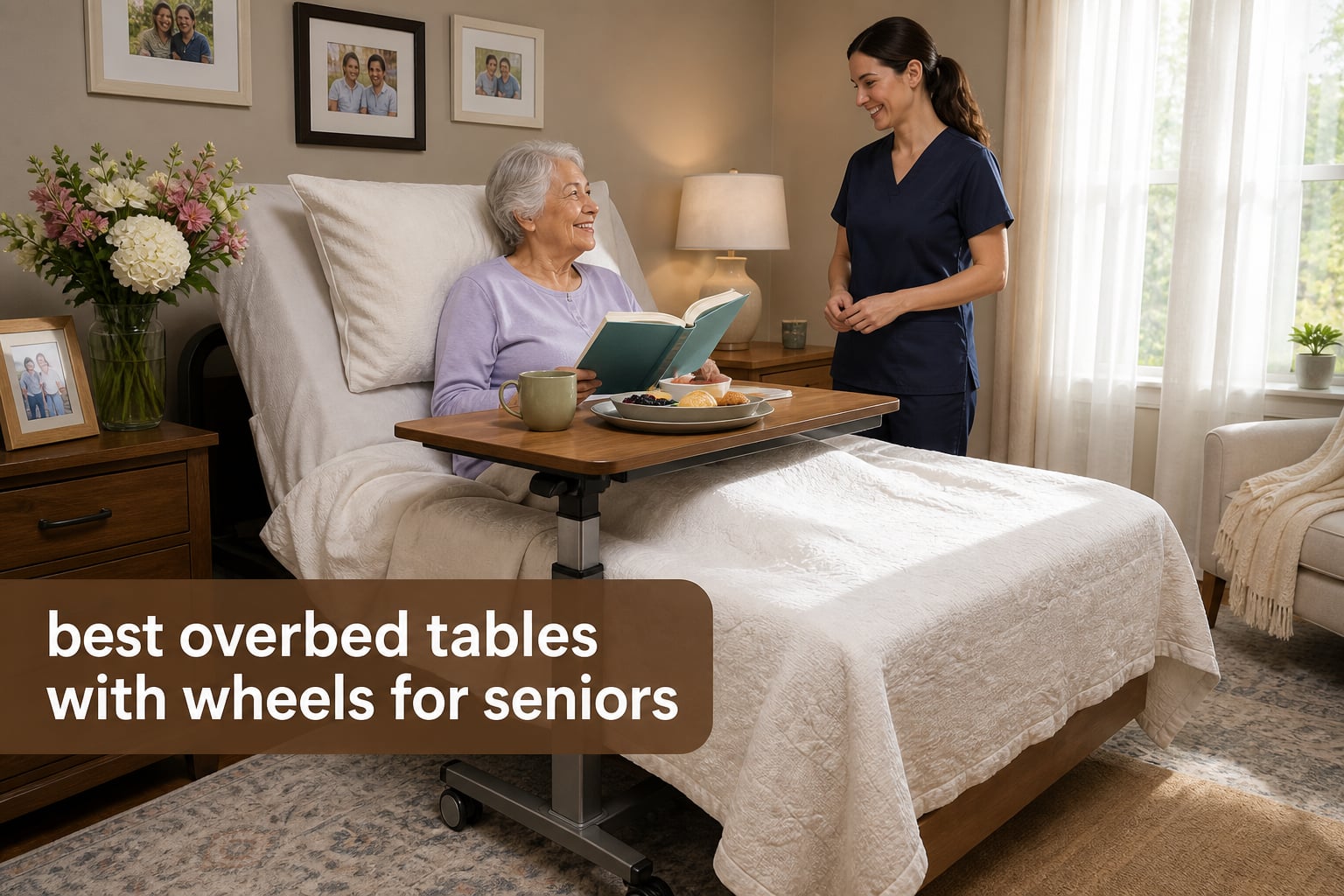 best overbed tables with wheels for seniors
