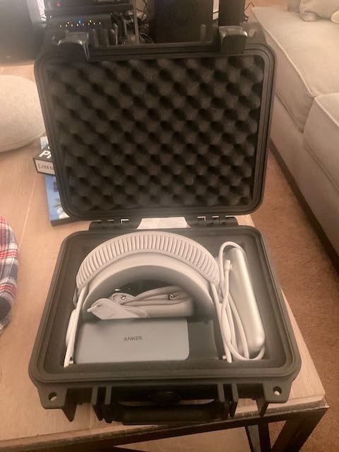 Pelican 1200 Case With Foam (Black) - Watertight copolymer shell with foam insert and purge valve for impact protection, equipment storage and travel customer photo 1