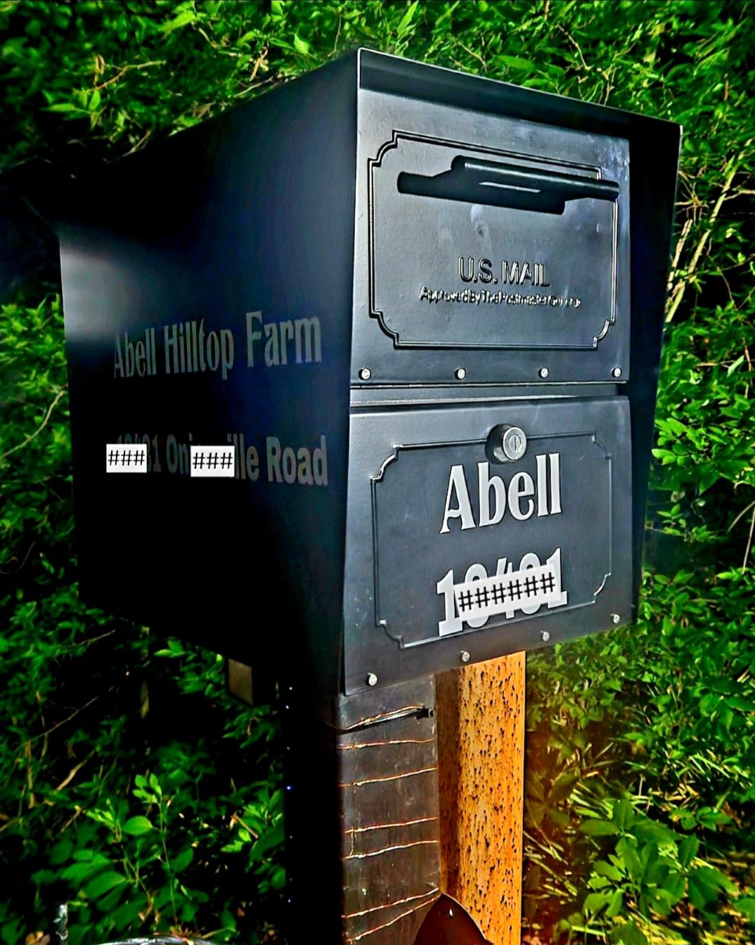 Architectural Mailboxes 6200B-10 Oasis Classic Locking Post Mount Parcel Mailbox with High Security Reinforced Lock,Black,18.00 x 15.00 x 11.50 inches customer photo 2