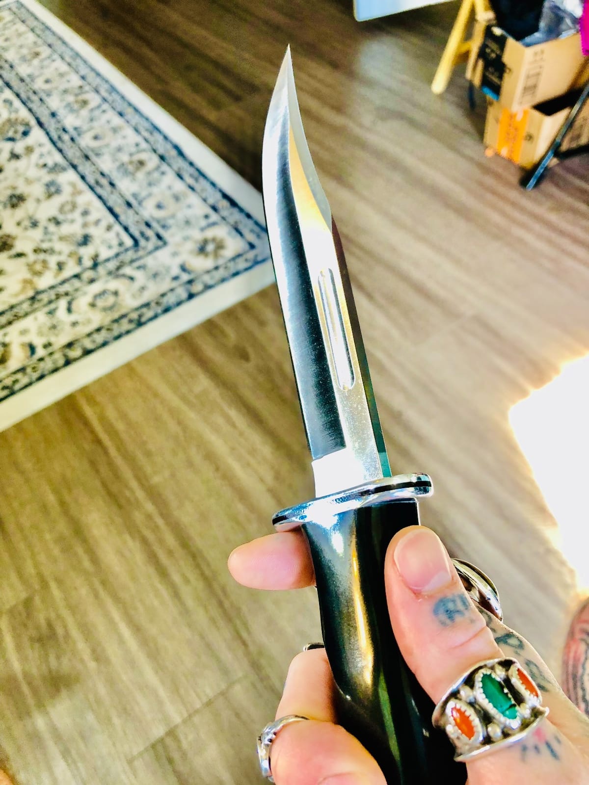 Buck Knives 119 Special Hunting Knife with Sheath, Phenolic Handle, 7.5 oz customer photo 1