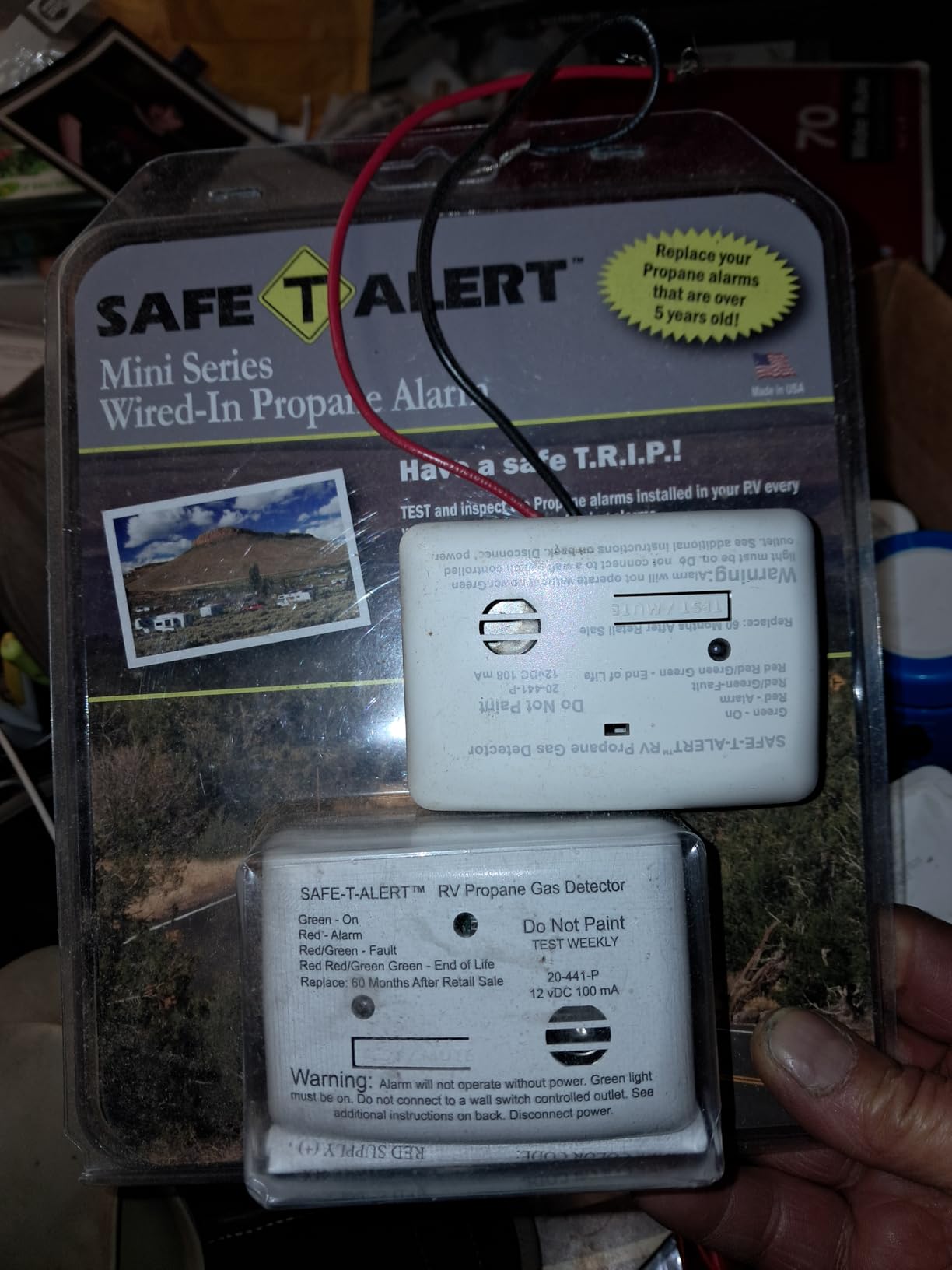 Safe T Alert 20 Series Mini LP Gas Alarm - Propane Alarm - Surface Mount, White - 20-441-P-WT customer photo 2