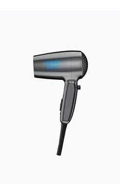 Conair 1875 Watt Travel Hair Dryer, Dual Voltage Folding Handle Travel Hair Dryer for All Hair Types, Gray customer photo 1