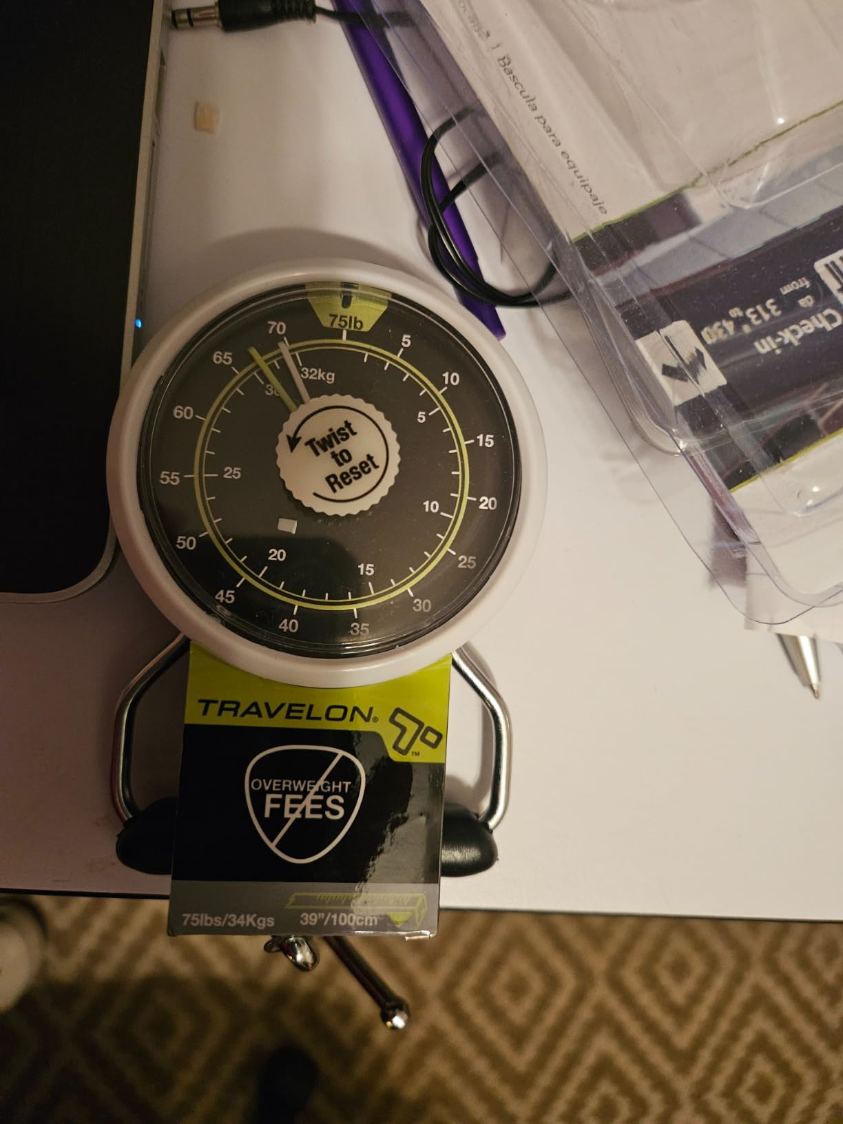 Travelon Stop and Lock Luggage Scale with Tape Measure customer photo 2