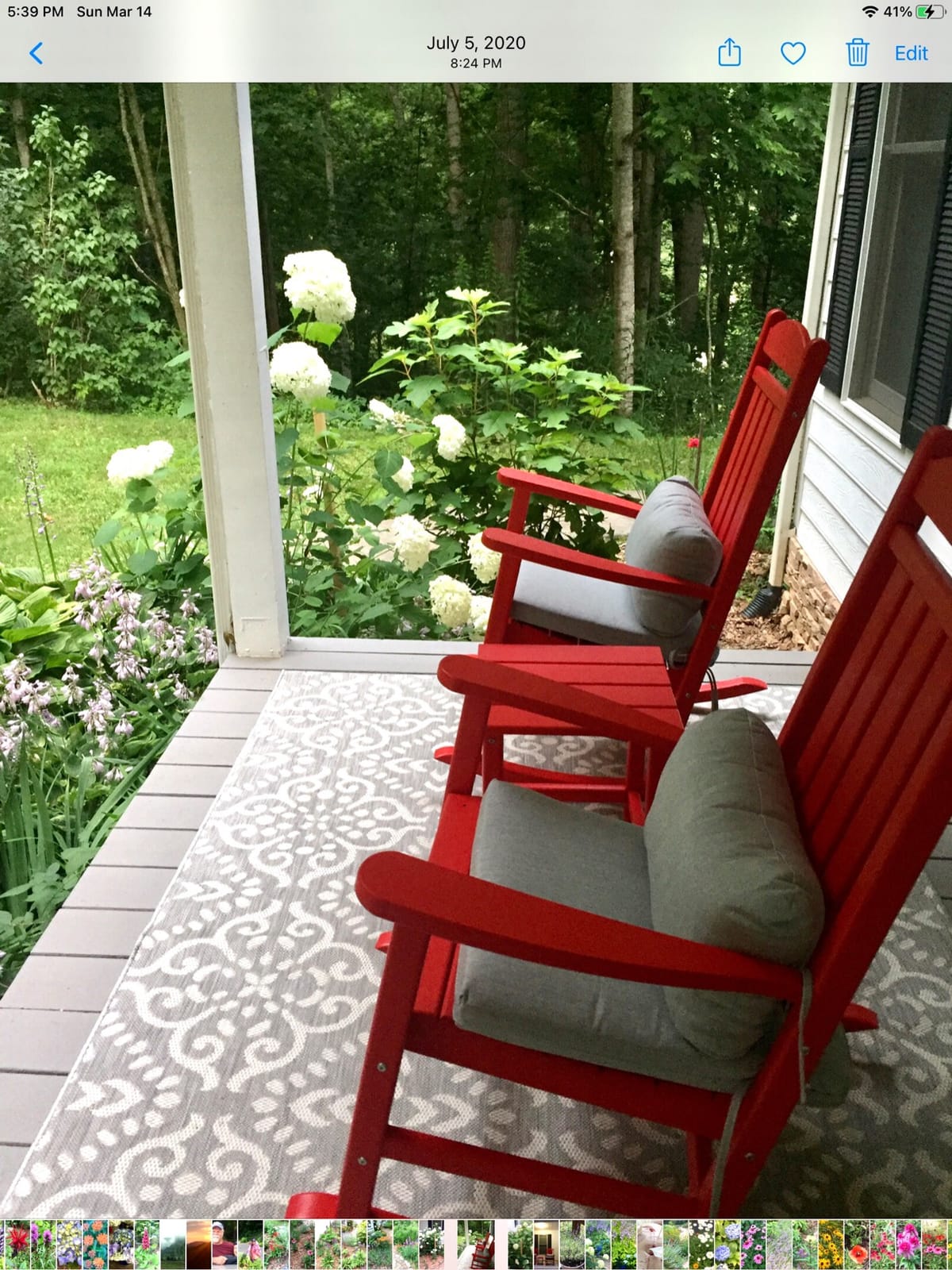 POLYWOOD AD5030TE Classic Folding Adirondack Chair, Height: 35.00