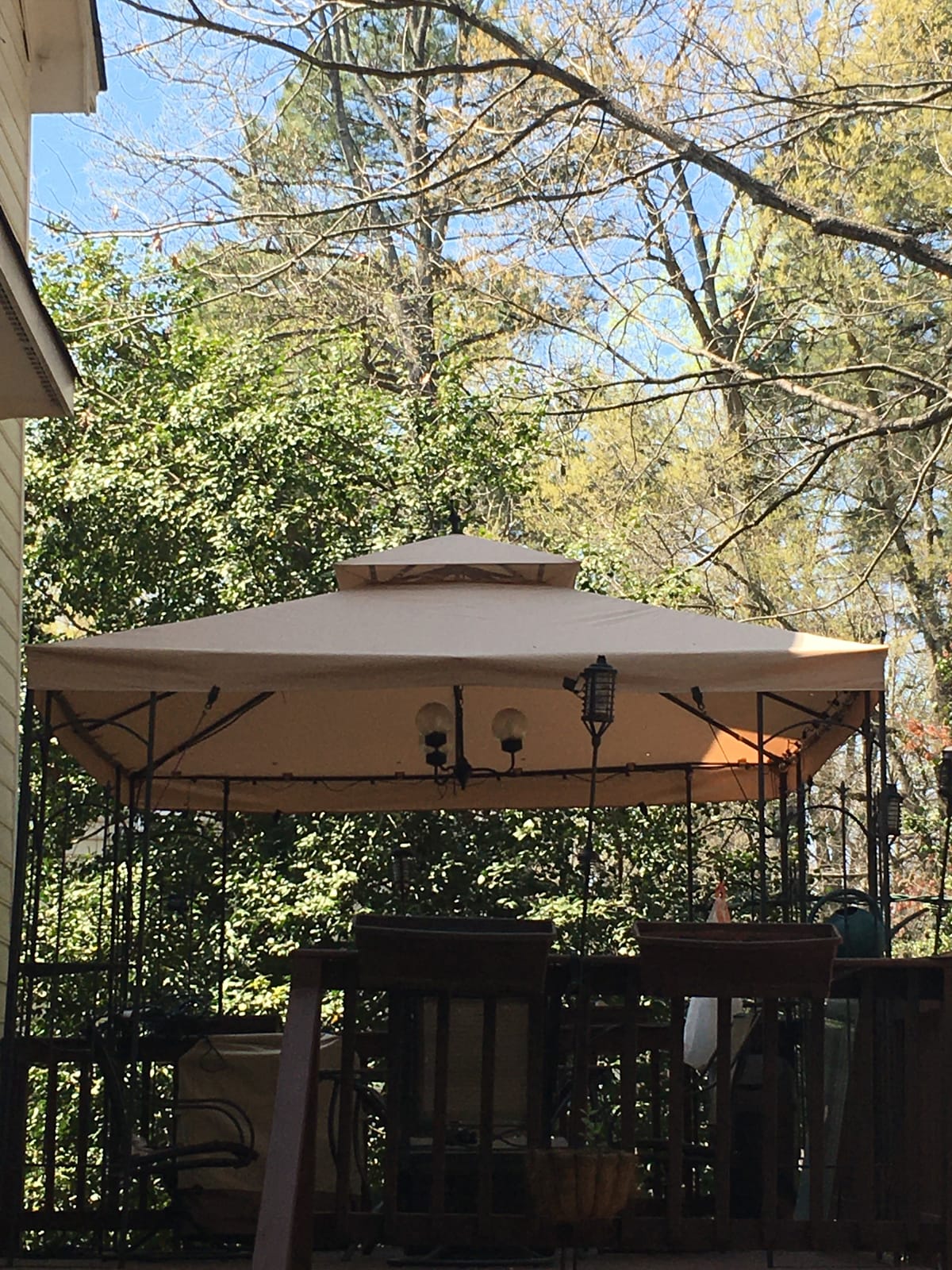 Garden Winds Durable 350 Replacement Canopy Top Compatible with Arrow 10' x 10' Gazebo Models 61821, HD-61821, 618221, 618221-C, GGHL00019 - Beige customer photo 1