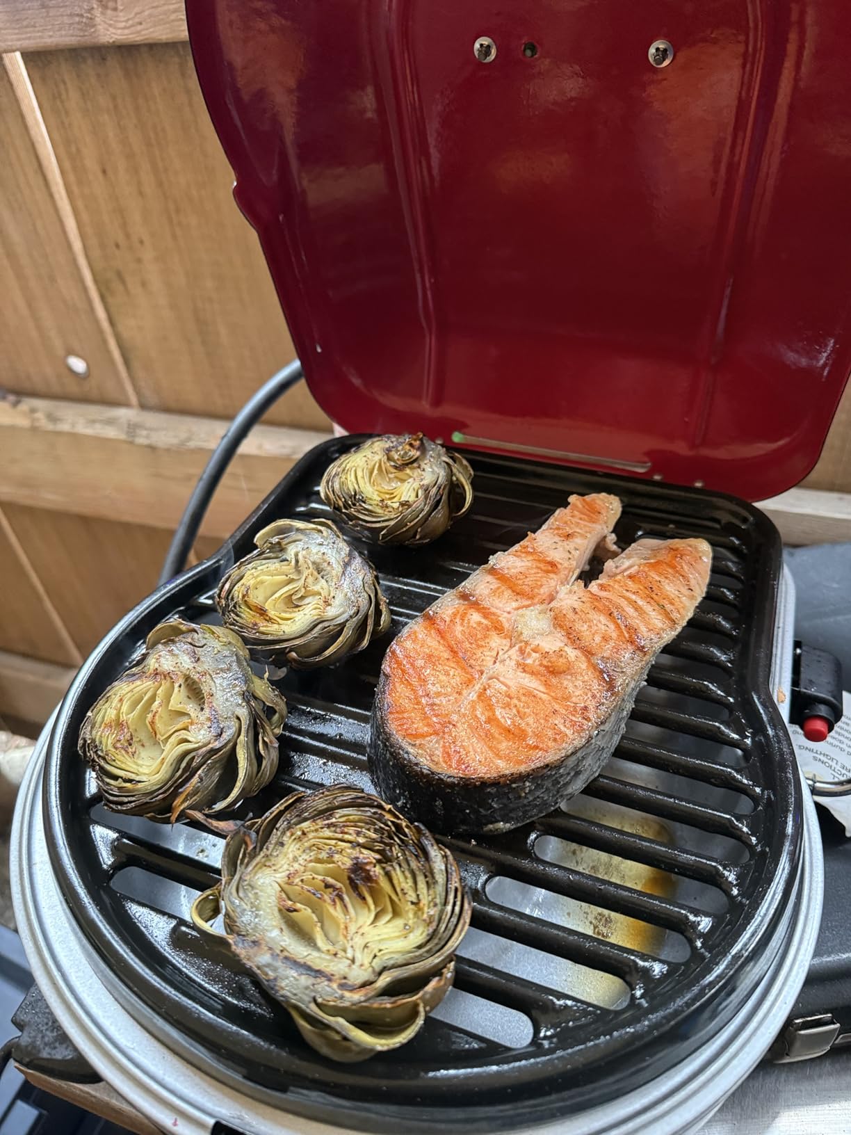 Coleman Fold 'N Go Portable Propane Grill, Lightweight Gas Grill, 6,000-BTU customer photo 2