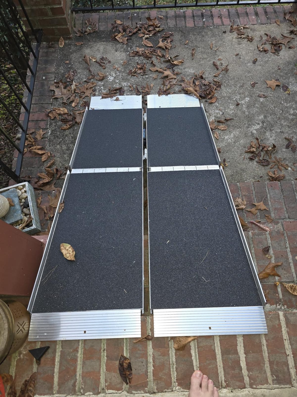 EZ-ACCESS Suitcase Trifold Wheelchair Ramp, Non Slip, 800 lb, Home, 6 ft | Portable Folding, Non Slip Applied Surface, Self-Adjusting Bottom Transition Plates, 800 Lb Capacity, Home Steps and Doorways customer photo 2