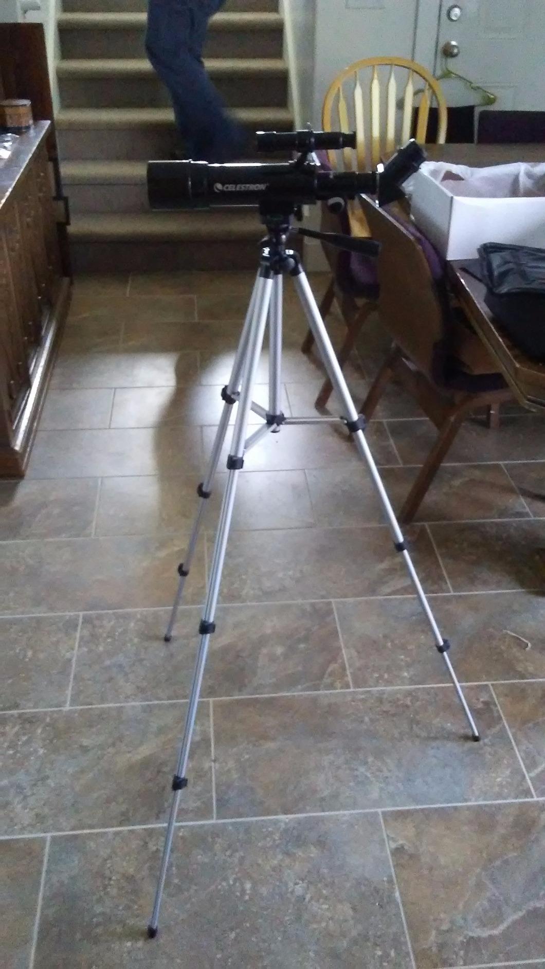 Celestron Travel Scope 50mm Beginner Telescope with Backpack and Tripod customer photo 1