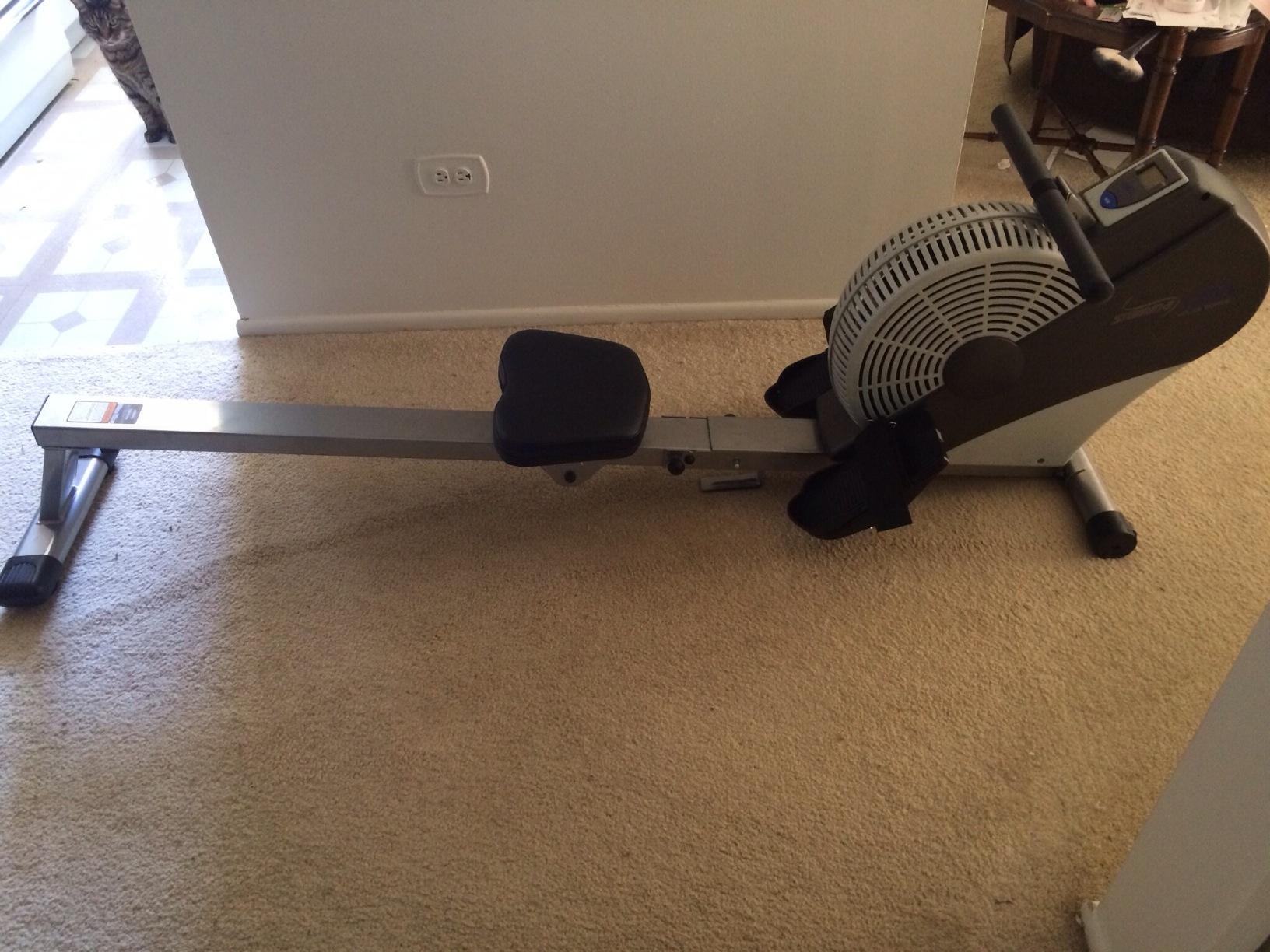 Stamina ATS Air Rower Machine with Smart Workout App - Foldable Rowing Machine with Dynamic Air Resistance for Home Gym Fitness - Up to 250 lbs Weight Capacity customer photo 1