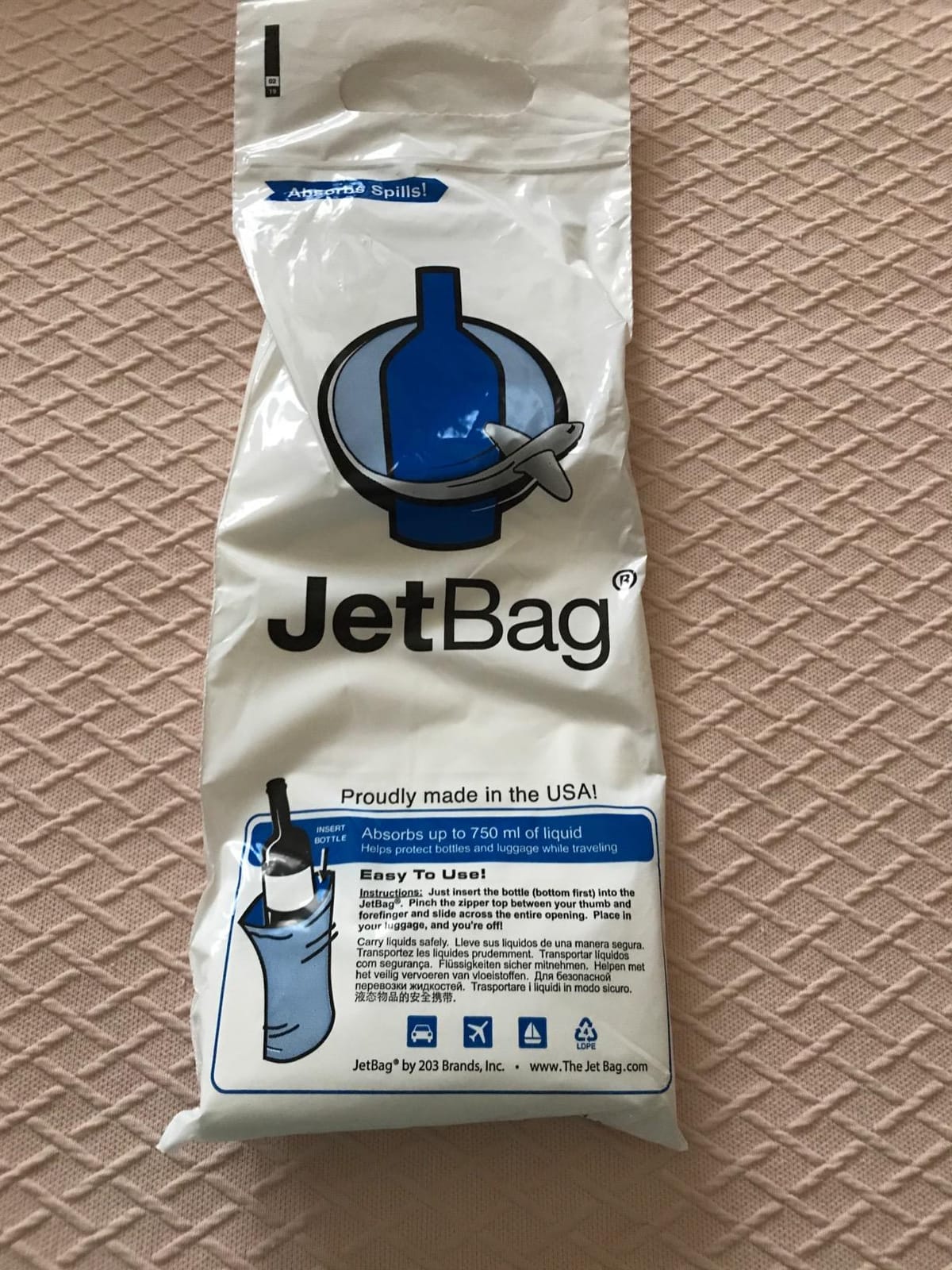 JetBag Bold - Wine Bags for Travel, 3 Pack Reusable Wine Bottle Travel Protector Bags - Absorbent Wine Travel Bag for Suitcase & Airplane, Leak Proof Wine Sleeves for Travel, Made in USA customer photo 1