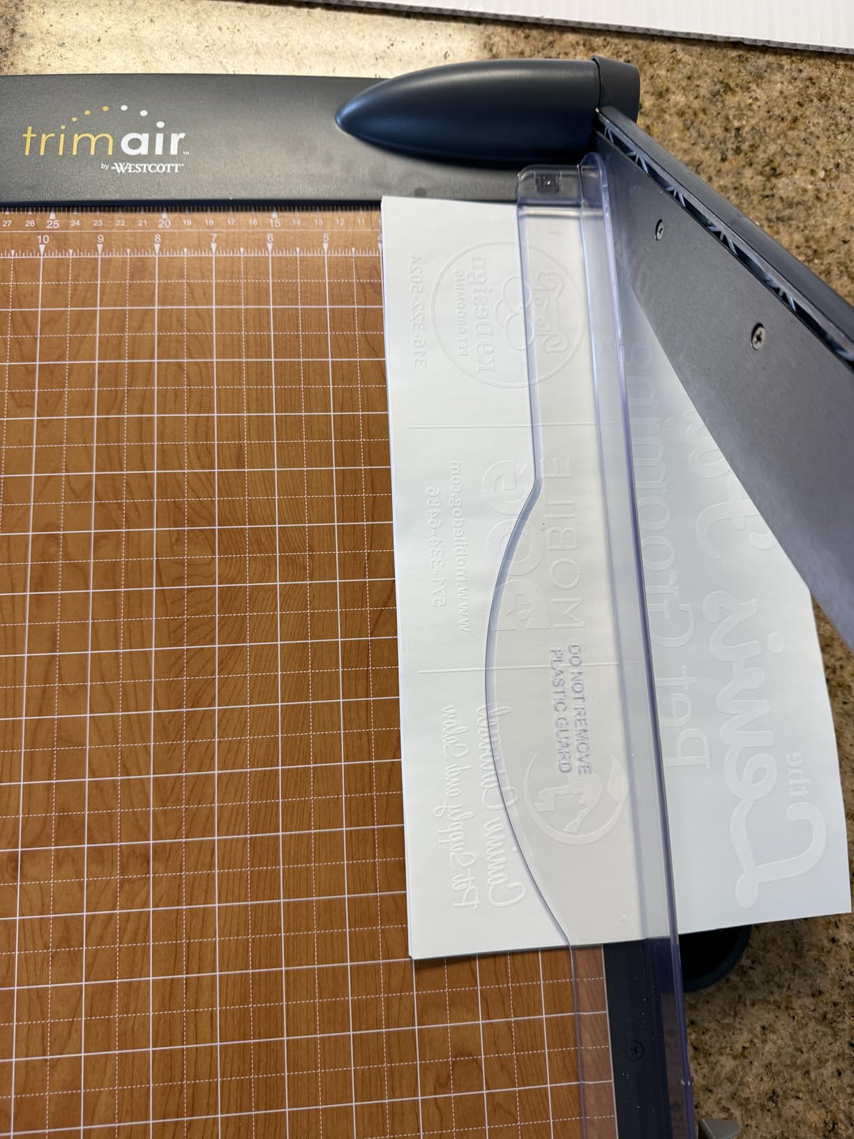 Westcott 12'' TrimAir Wood Guillotine Paper Cutter & Paper Trimmer, 30 Sheet (15106) customer photo 1