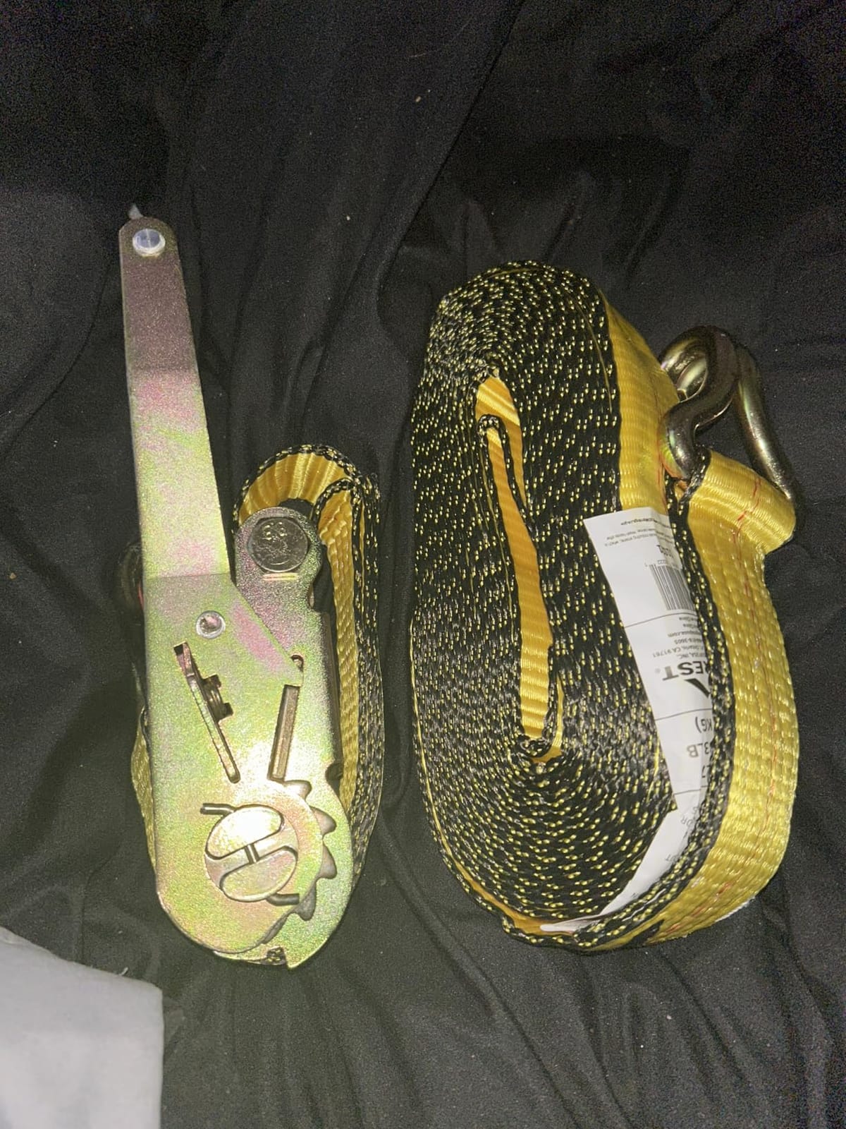 Everest Premium Ratchet Tie Down - 1 PK - 2 IN - 27 FT - 3333 LBS Working Load - 10000 LBS Break Strength - Double J Hook - Cargo Straps Perfect for Moving Appliances, Lawn Equipment and Motorcycles customer photo 1