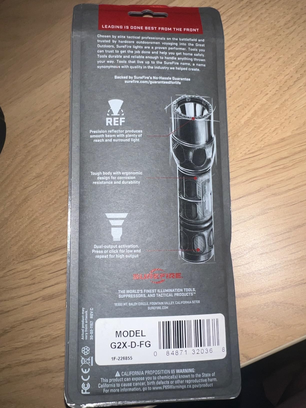SureFire Handheld LED Flashlight - G2X Tactical 600 Lumens 8,700 Candela | G2X Tactical Dual Output Hybrid Beam LED Flashlight w/ Click Tailcap Switch - Mil-Spec Hard Anodized IPX7 customer photo 1