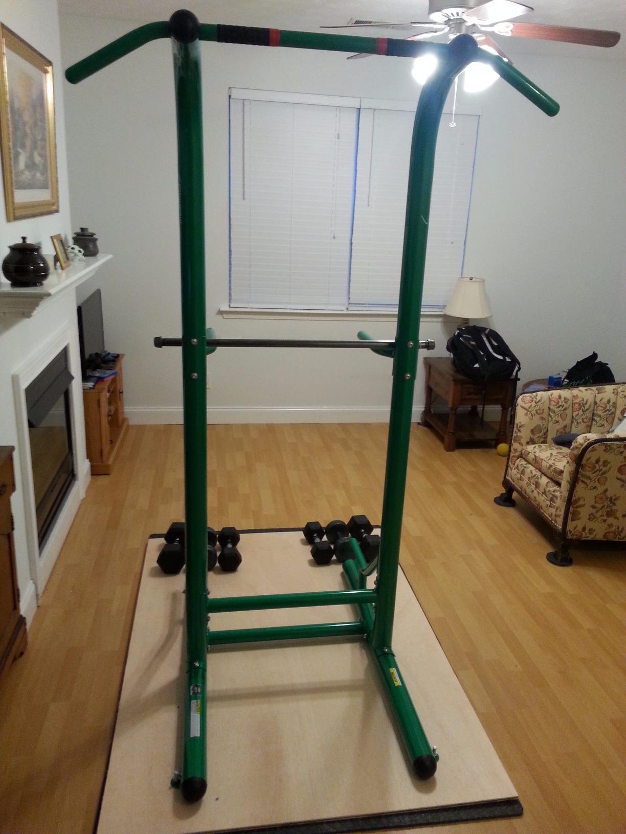 Stamina Pull Up Bar Tower & Dip Station, Free Standing Outdoor Home Gym Equipment - Adjustable and Portable Workout Stand for Calisthenics Body Weight Training customer photo 1