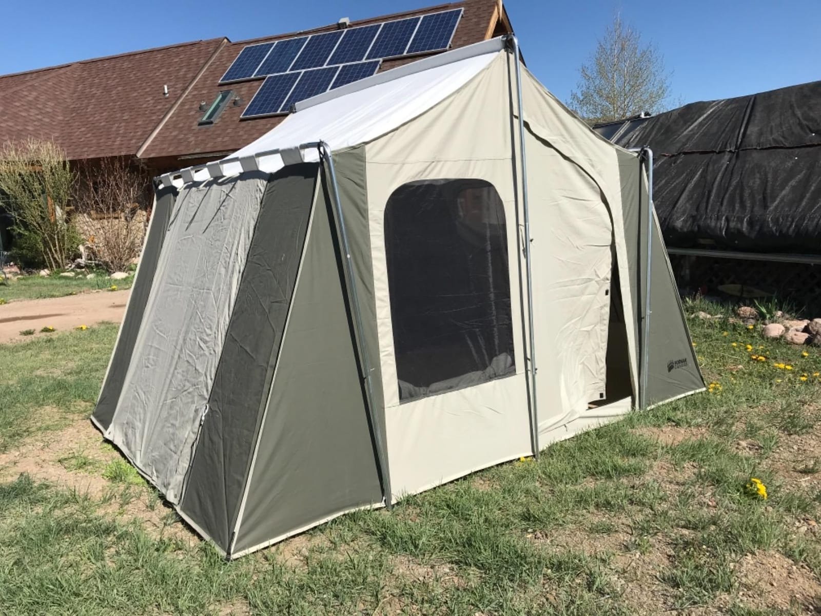 12x9 Canvas Cabin Camping Tent customer photo 1