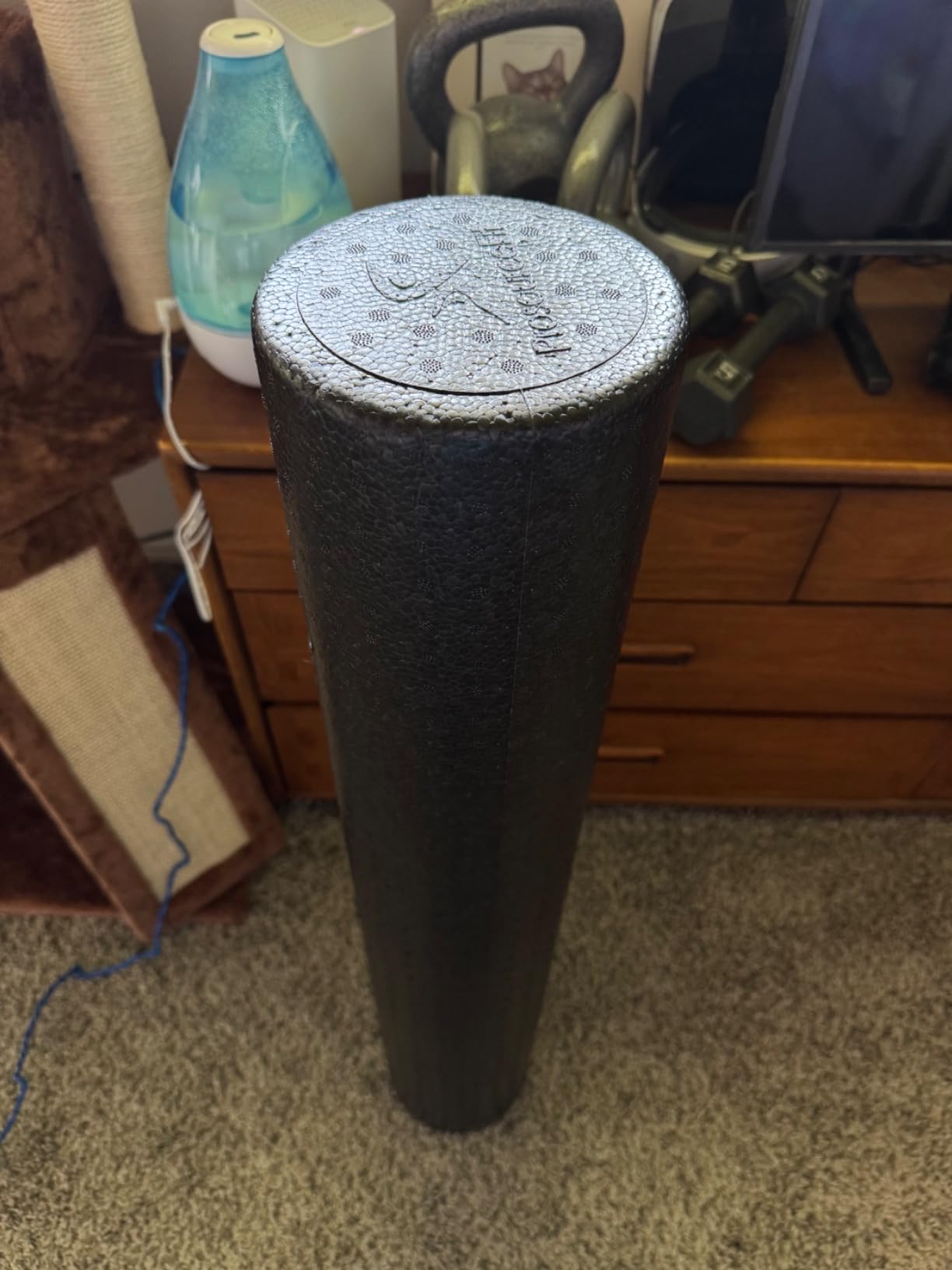 ProsourceFit High Density Foam Rollers 36 - inches long, Firm Full Body Athletic Massage Tool for Back Stretching, Yoga, Pilates, Post Workout Muscle Recuperation, Black customer photo 2