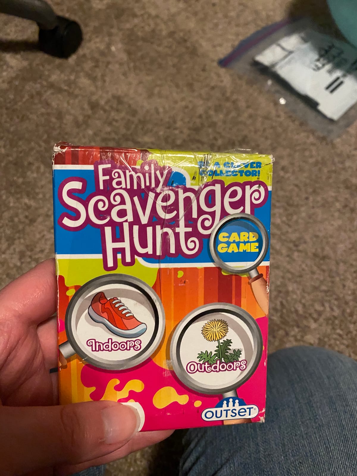 Outset Media Family Scavenger Hunt Card Game Travel Friendly Indoor and Outdoor Family Scavenger Hunt - Ages 6+ customer photo 2