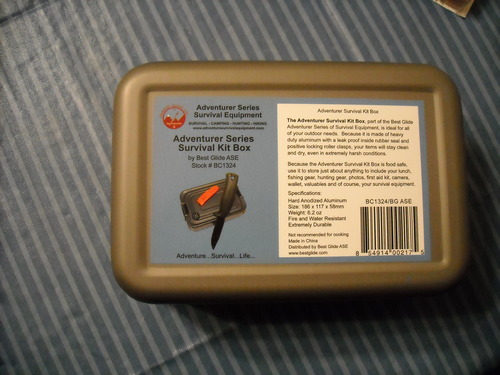 Best Glide ASE Adventurer Survival Kit Box (Gray/Silver) customer photo 1