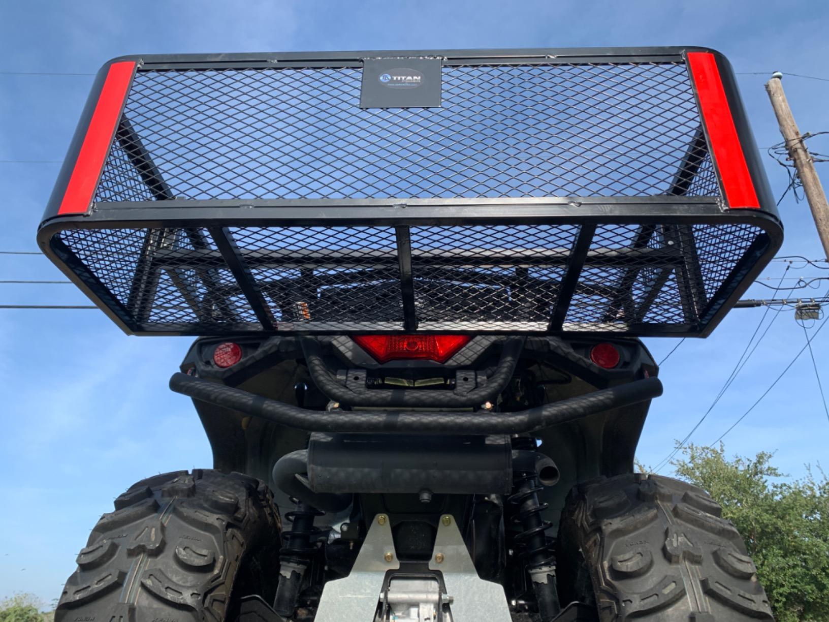 Rear ATV Cargo Carrier Basket, 150 lb Capacity, Titan Ramps customer photo 2