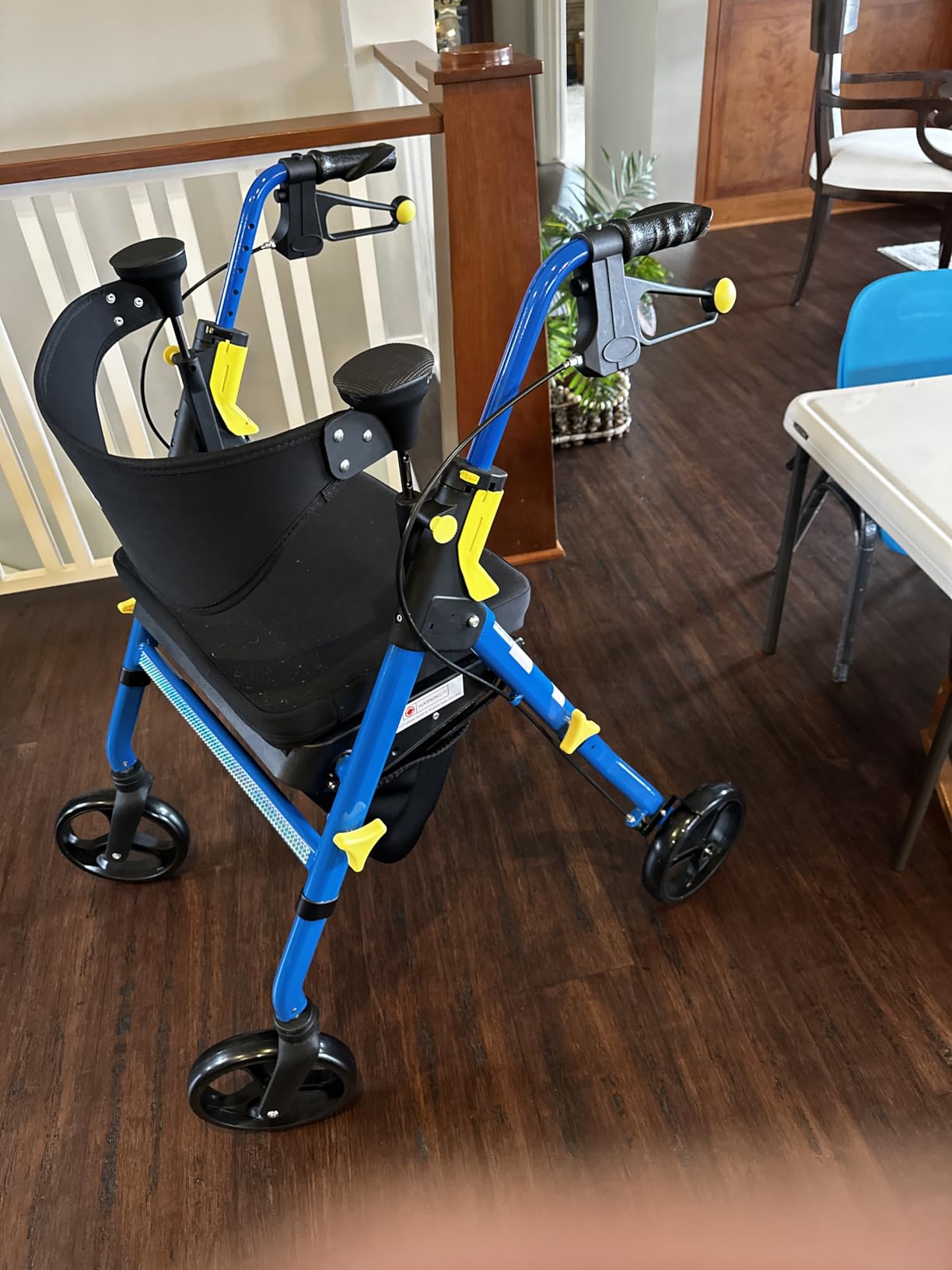 Medline Premium Empower Rollator Walker with Seat, Folding Rolling Walker with 8-inch Wheels, Silver customer photo 1